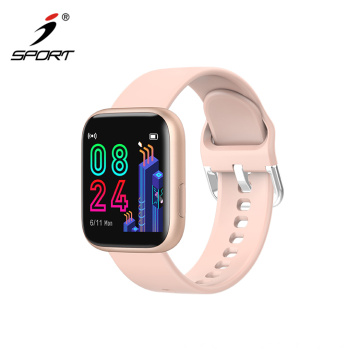 Newest full color screen touch smart wristband watch fitness tracker heart rate monitor